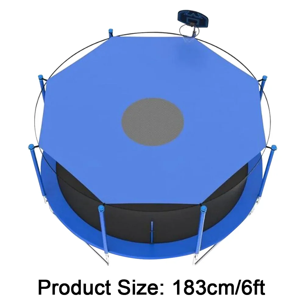 6/8/10ft trampoline covers, uv-resistant, waterproof, trampoline shade cover, sun protection, roof accessories for the backyard outdoor playground