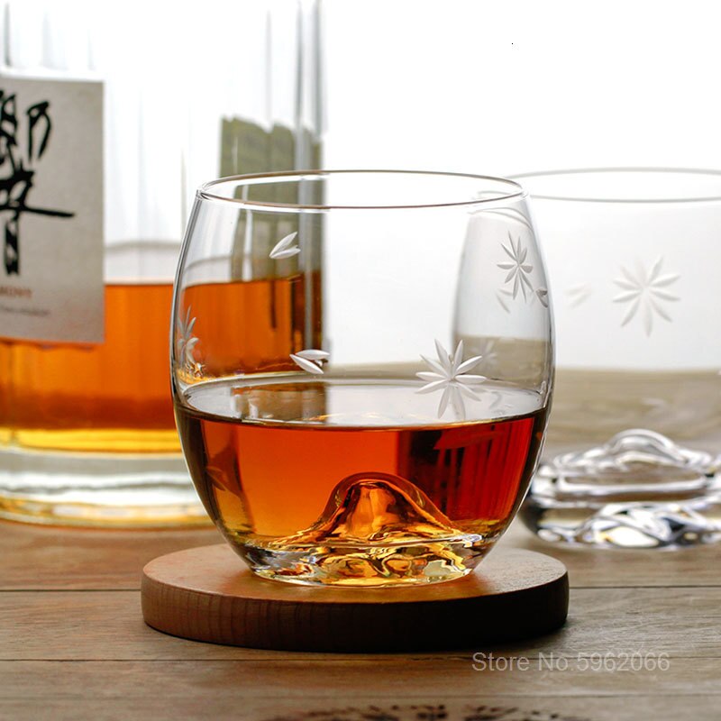 Eisberg Whiskey Felsen Glas alt gestaltet Whiskey Becher Gravur Kirsche aufbringen Eis-gekappt Berg Cognacglas Wodka XO Tasse