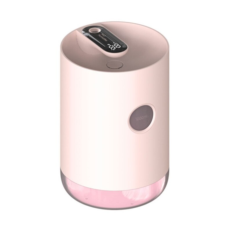 USB Portable Air Humidifier Rechargeable Mist Maker Large Capacity Aroma Diffuser Ultra-quiet Operation Fogger Appliance: Pink