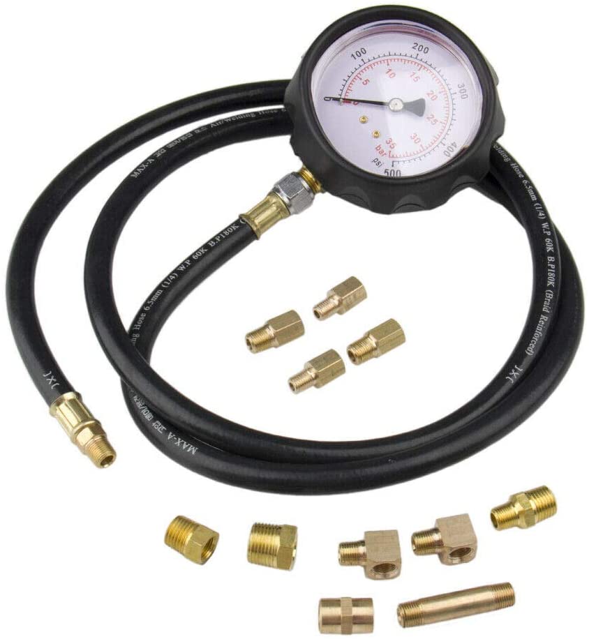 TU-11A Auto Pressure Tester Pressure Meter Oil Pressure Tester Gauge Test Kit Garage Tool