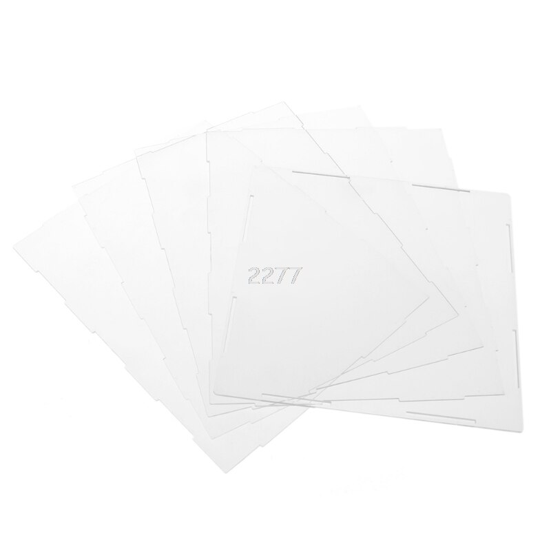 Clear Acrylic Display Box Dustproof Protection Model Show Case With LED Lights MAY14