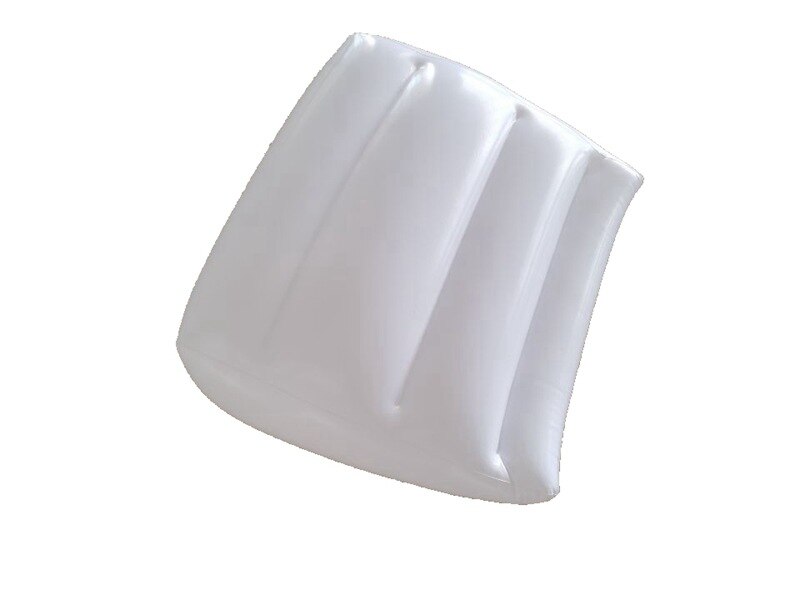 Almohada de cuña inflable útil, almohada de Reposapiés de viaje portátil, almohada en forma triangular, tren, niños, cama, soporte de descanso: Blanco