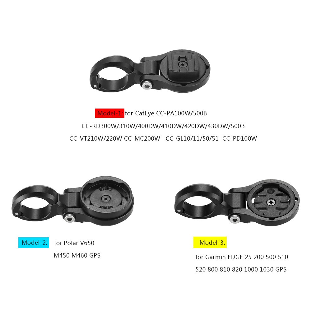 Soporte para ordenador bicicleta lixada para Garmin Edge Polar CatEye ordenador para montar bicicleta MTB soporte para ordenador