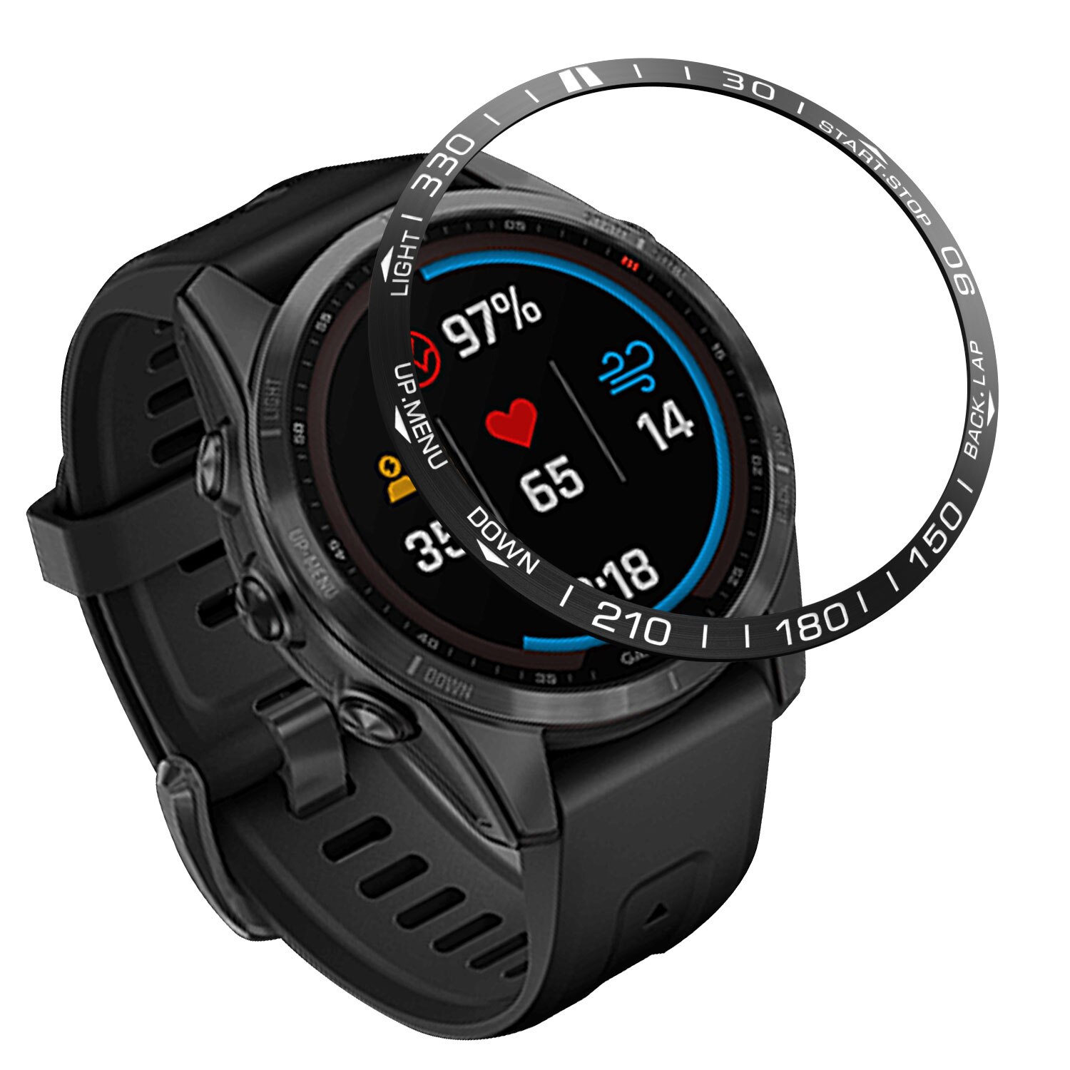 Behua Bezel Ring Styling Case Voor Garmin Fenix 7X 7S Smart Horloge Metalen Frame Dial Lijm Voor Garmin Fenix 7 Beschermhoes