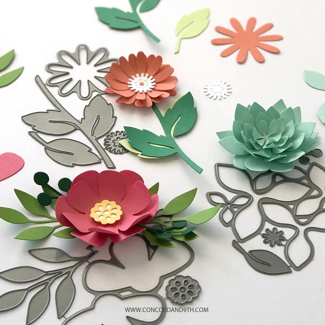 Dies Metal Cutting Dies 3 kinds of flowers diy photo album Scrapbooking Stencil Die Cuts Card Making