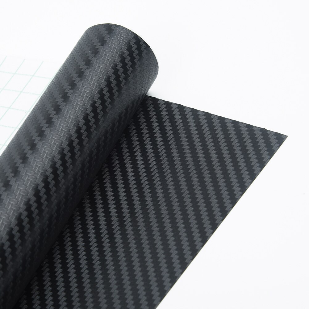 127*30cm 3D Carbon Fiber Vinyl Car Wrap Sheet Roll Film Car Stickers And Decal Motorcycle For Car Dashboard Center Console