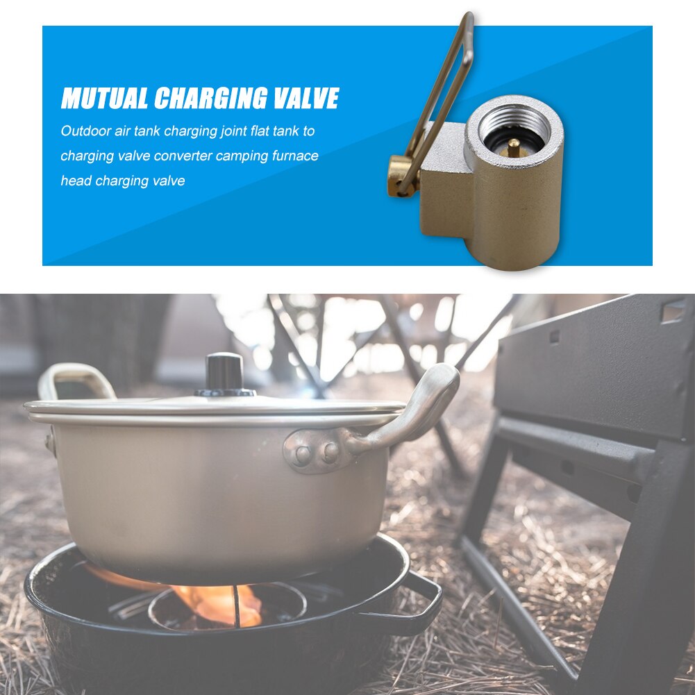 Outdoor Camping Stove Gas Refill Adapter Valve Gas Cartridge Canister Connector Gas Stove Accessories