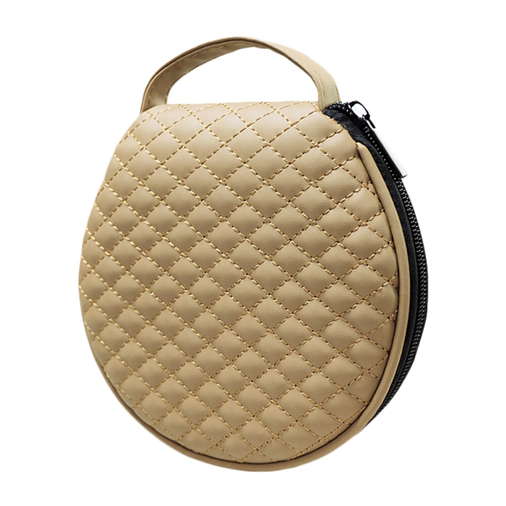 Sac de rangement pour CD Portable, 20 capacité, étui pour DVD, sac de rangement pour disques pour voiture et maison: Beige