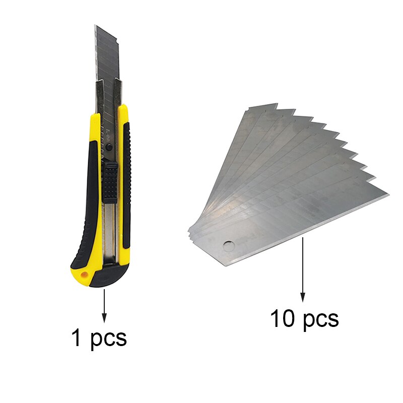 1 set 10 vassa blad / bruksknivar 1 tapet tapetpapper skärande litet blad handgjorda knivhållare brevpapper: Blad och kniv