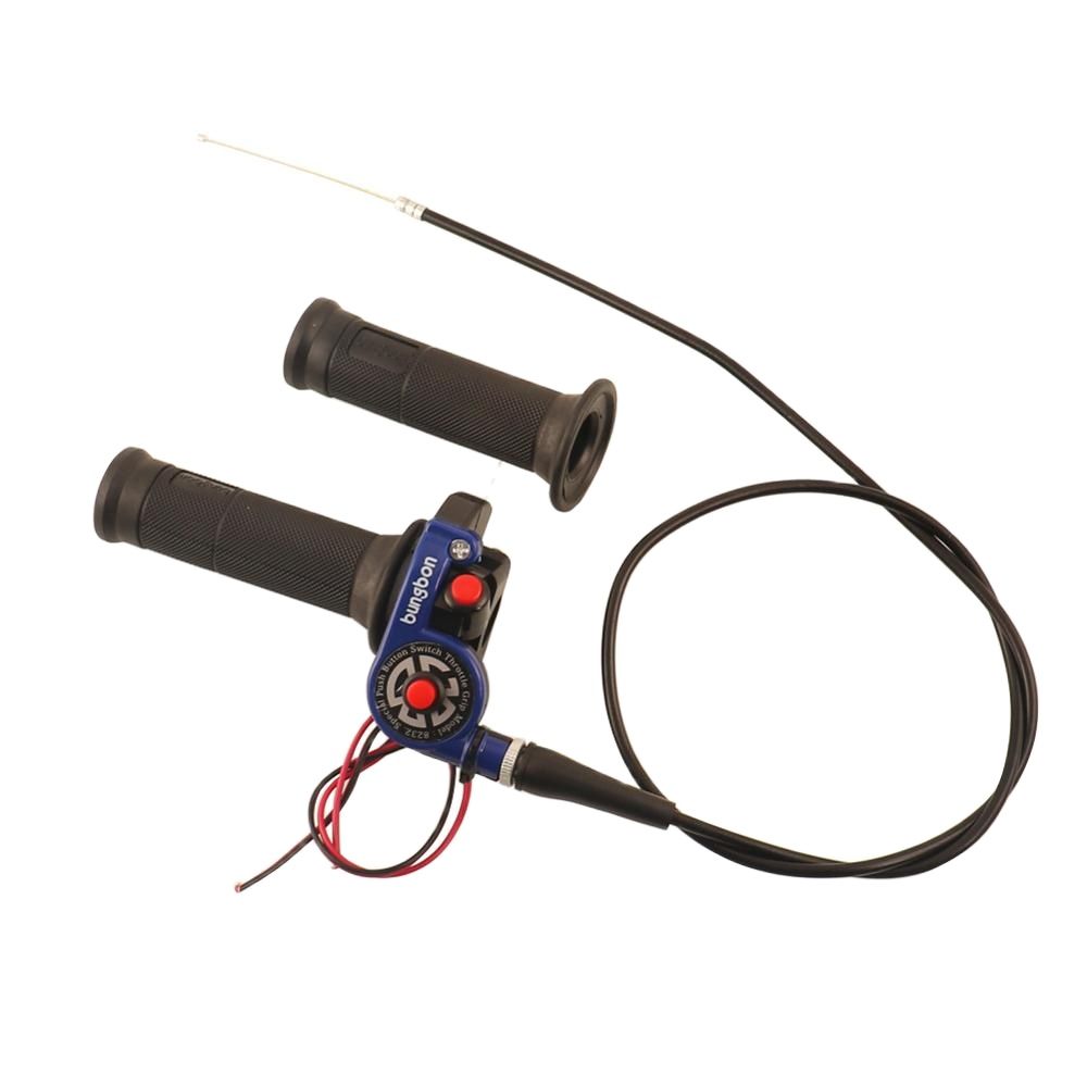 Motocross Quick Throttle Hand Grips Acelerador with On-Off Ignition Switch Twister for Pit Dirt Bike ATV Quad Accessories