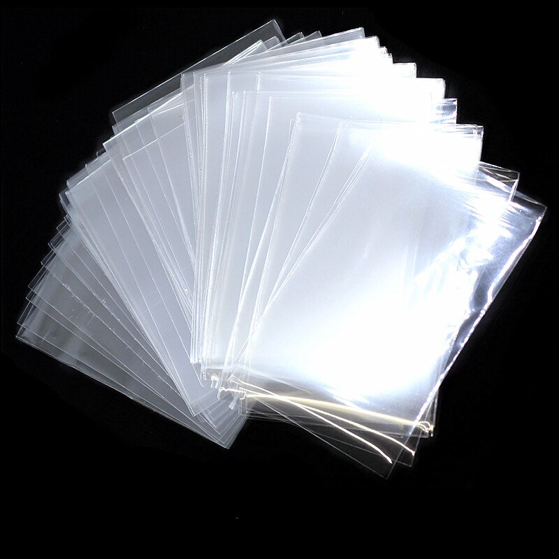 100Pcs Matte Card Sleeve Protector for Students Nurse Worker ID Credit Card Transparent Card Cover Holder School Office Supply