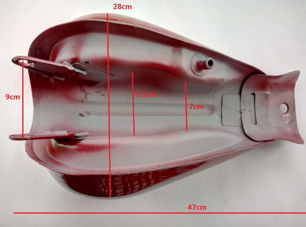 Pure Red 9L 2.37GAL Street Bob Gas Petrol Motorcycle Fuel Tank