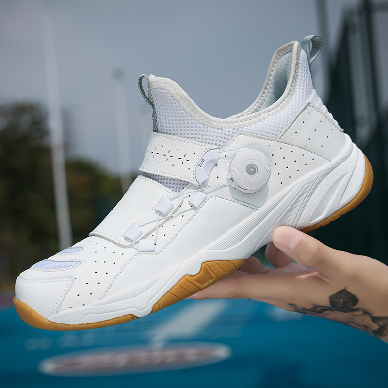 hommes et femmes Badminton sol dur extérieur doux pelouse antidérapant résistant à l'usure poignée lisse chaussures de sport