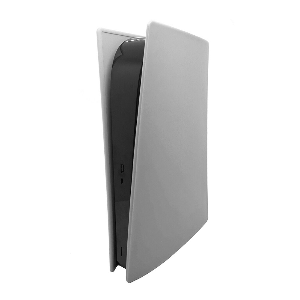 Silicone Game Console Skin Cover for Sony PS5 Optical Drive/Digital Version Gaming Host Console Anti-dust Hard Shell: Digital Edition-Whit