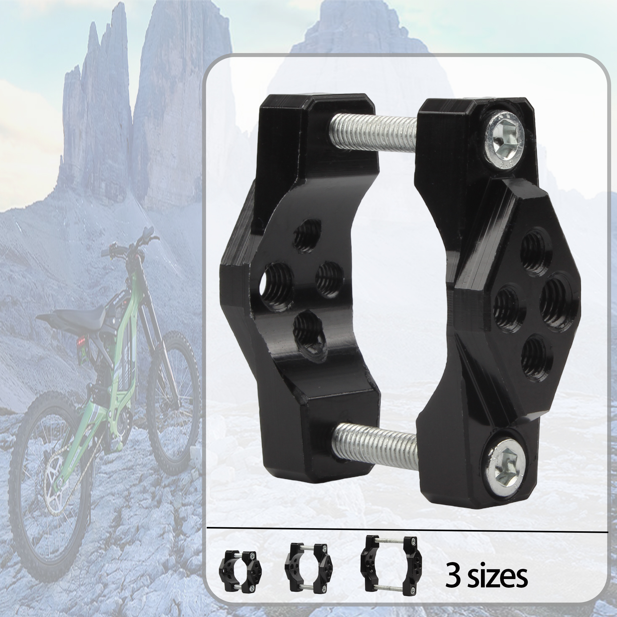 Stent de moto 32-54mm, support de guidon, pince de pare-chocs, projecteur auxiliaire, Clip de montage de phare, support de guidon de téléphone
