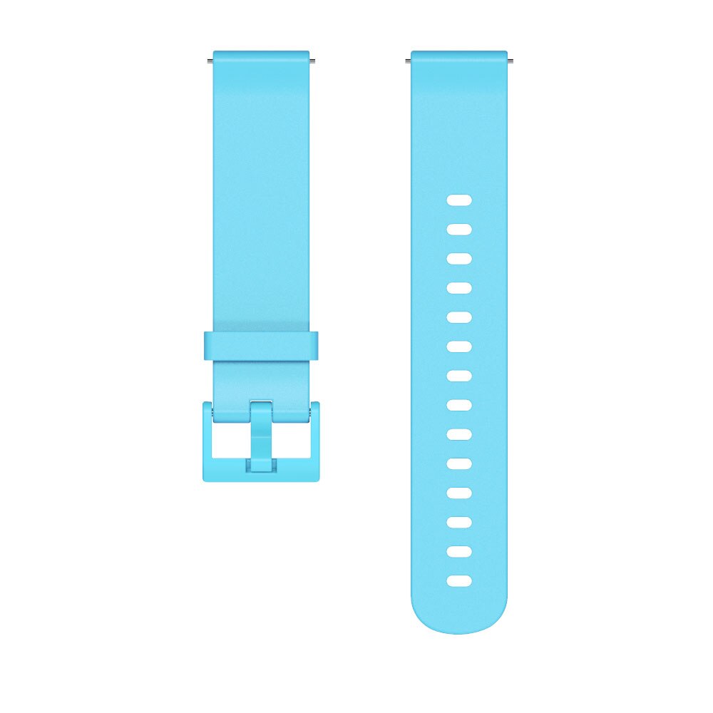 Funda para Huami Amazfit Bip Band, accesorios para reloj inteligente, marco Protector de PC, correa de muñeca de silicona para Amazfit Bip: Azul cielo