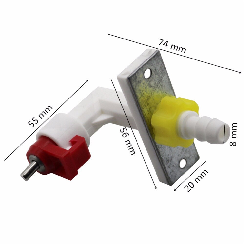 Diameter 8mm Water Fountain Drinking Feeder Rabbit Hamsters Nipple drinkers Automatic water dispenser Drinking fountain 1 Pc