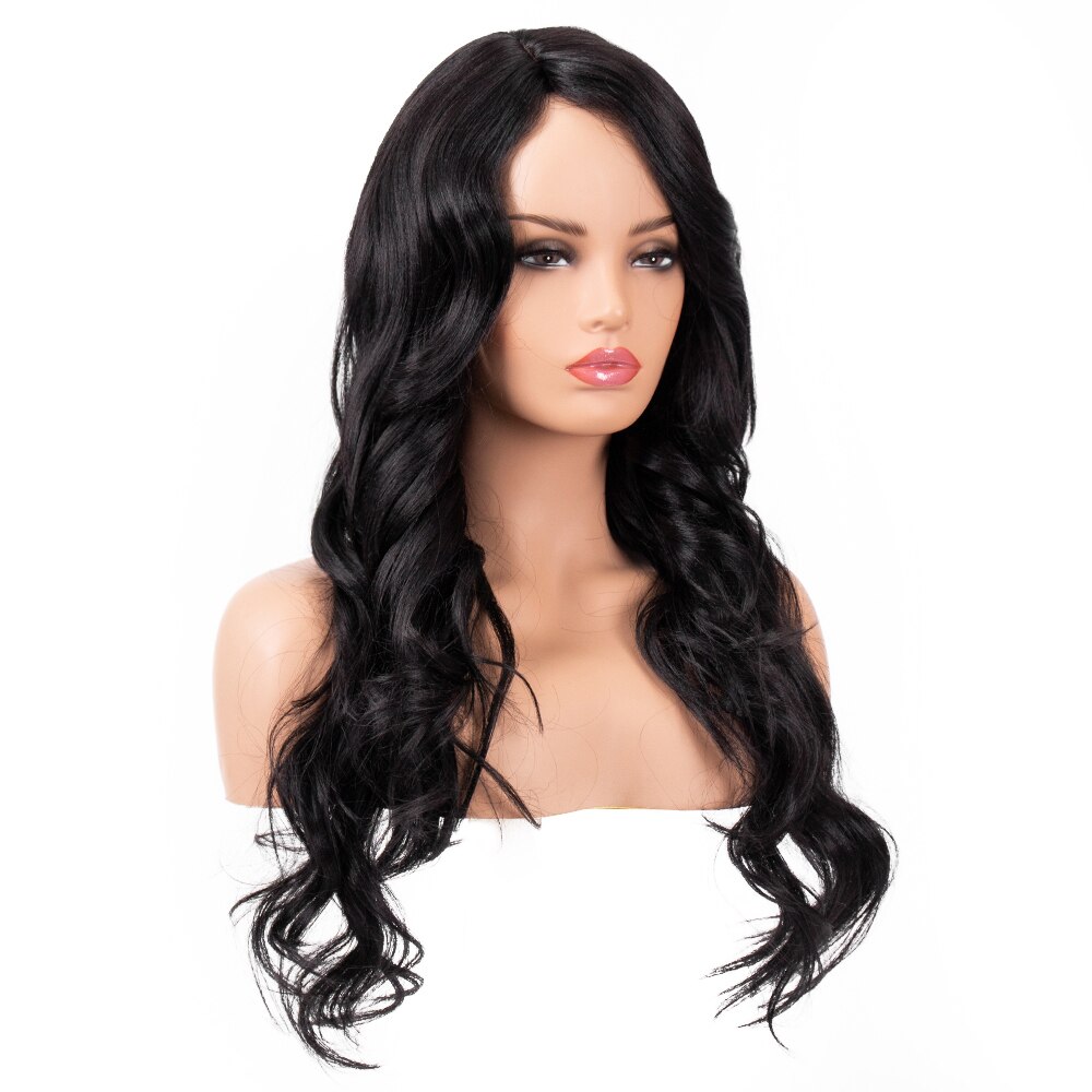 BESTUNG 24inch Synthetic Lace Wig Long Wavy Heat Resistant Fiber Ombre Hair Wigs for Black Women