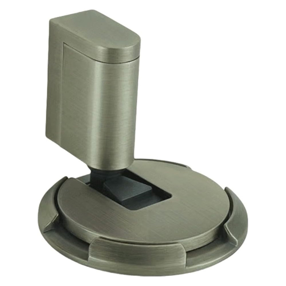 Heavy Duty Magnetic Door Stopper Zinc Alloy Mechanical Doorstop Adjustable Door Holder Non-punch Sticker Furniture Door Hardware: MULTI