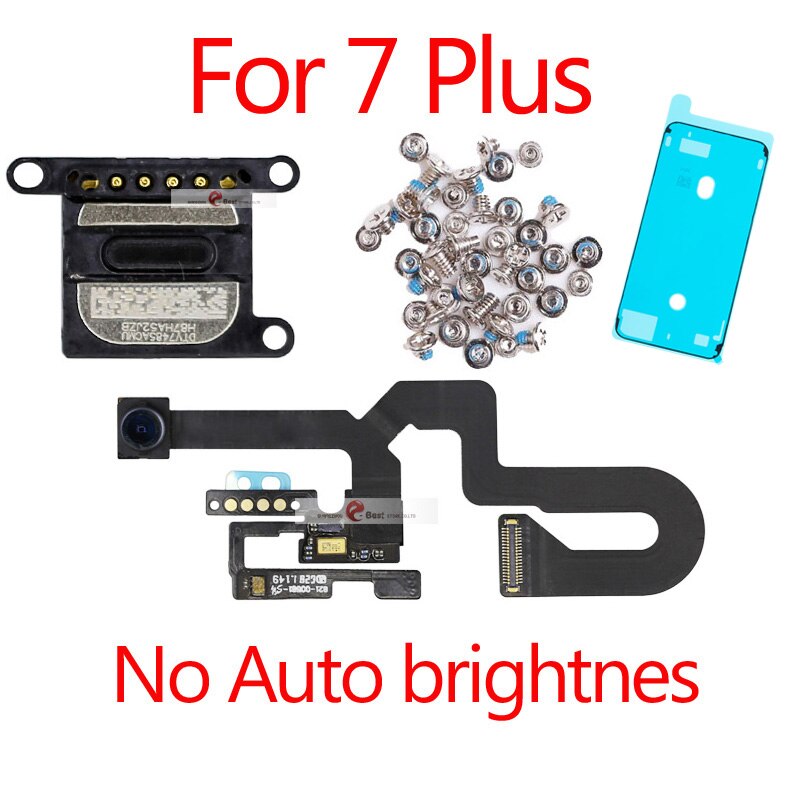 1pcs Proximity Sensor Light Flex Cable For iPhone 7 8 Plus 5.5 Front Camera with screws earpiece Assembly: 7Plus No brigh 1set