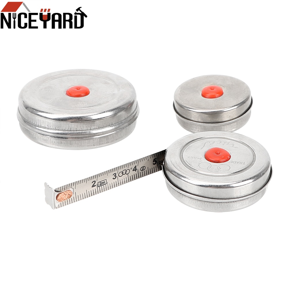 NICEYARD 1m 2m 3m Mini Retractable Tape for Home Factory Office Stainless Steel Measuring Tool Woodworking Tape Measure