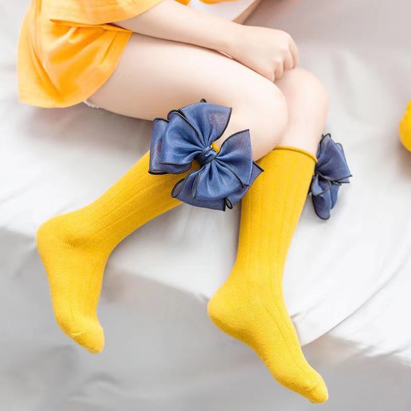 Dość miękka bawełna przyjazne dla skóry Pończochy Bowknot Dzieci dziewczynka Modis dziecięce śliczne Pończochy dla dziewczynek