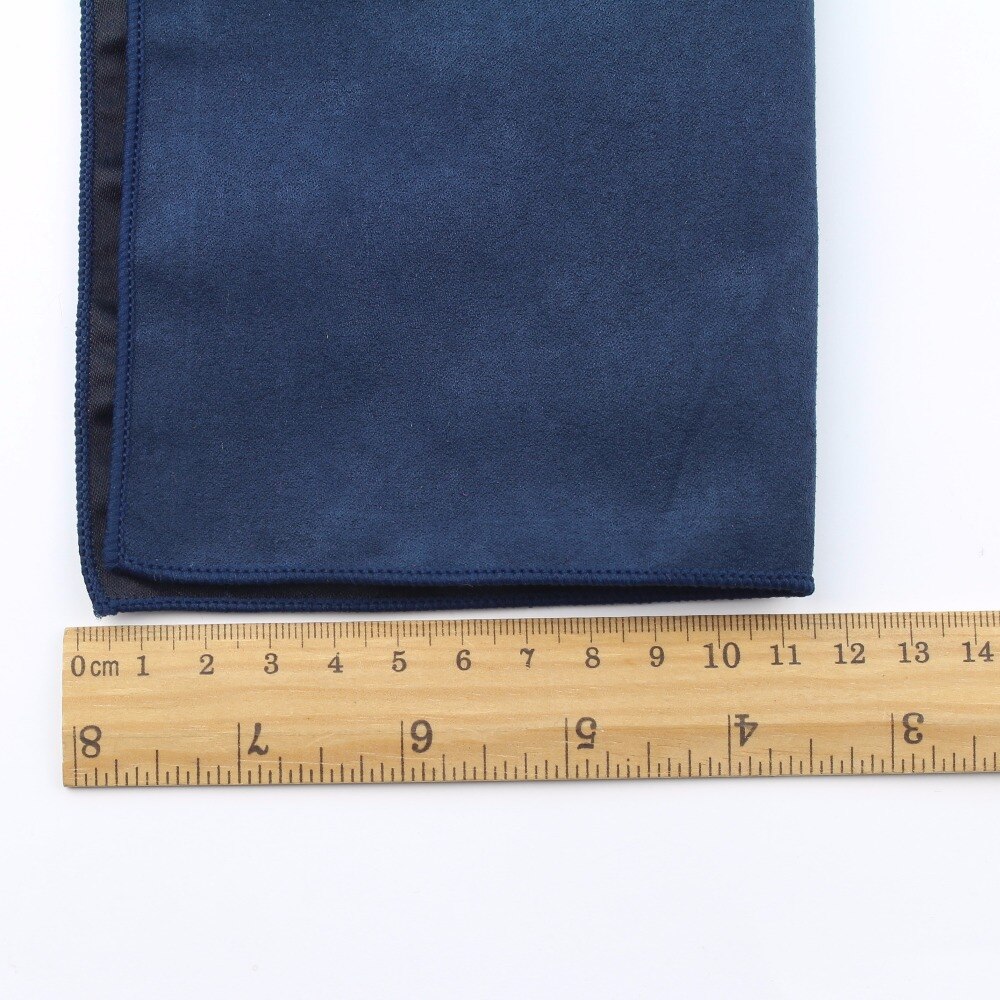 Zwei Seiten fest Mikro Wildleder- Taschentuch Bräutigam Leder Herren Plaid Weiche Schals Für Männer Taschentücher Tasche Platz Männlichen Taschentücher