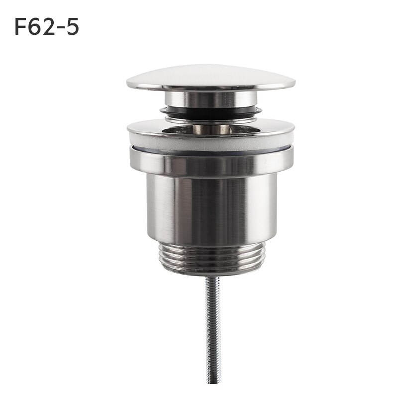 Frap Bathtub Drain Basin Sink Tap Drain Bath Overflow Hole Push Button Pop up Clack Waste Plug Kitchen Sinks Drains F62: F625