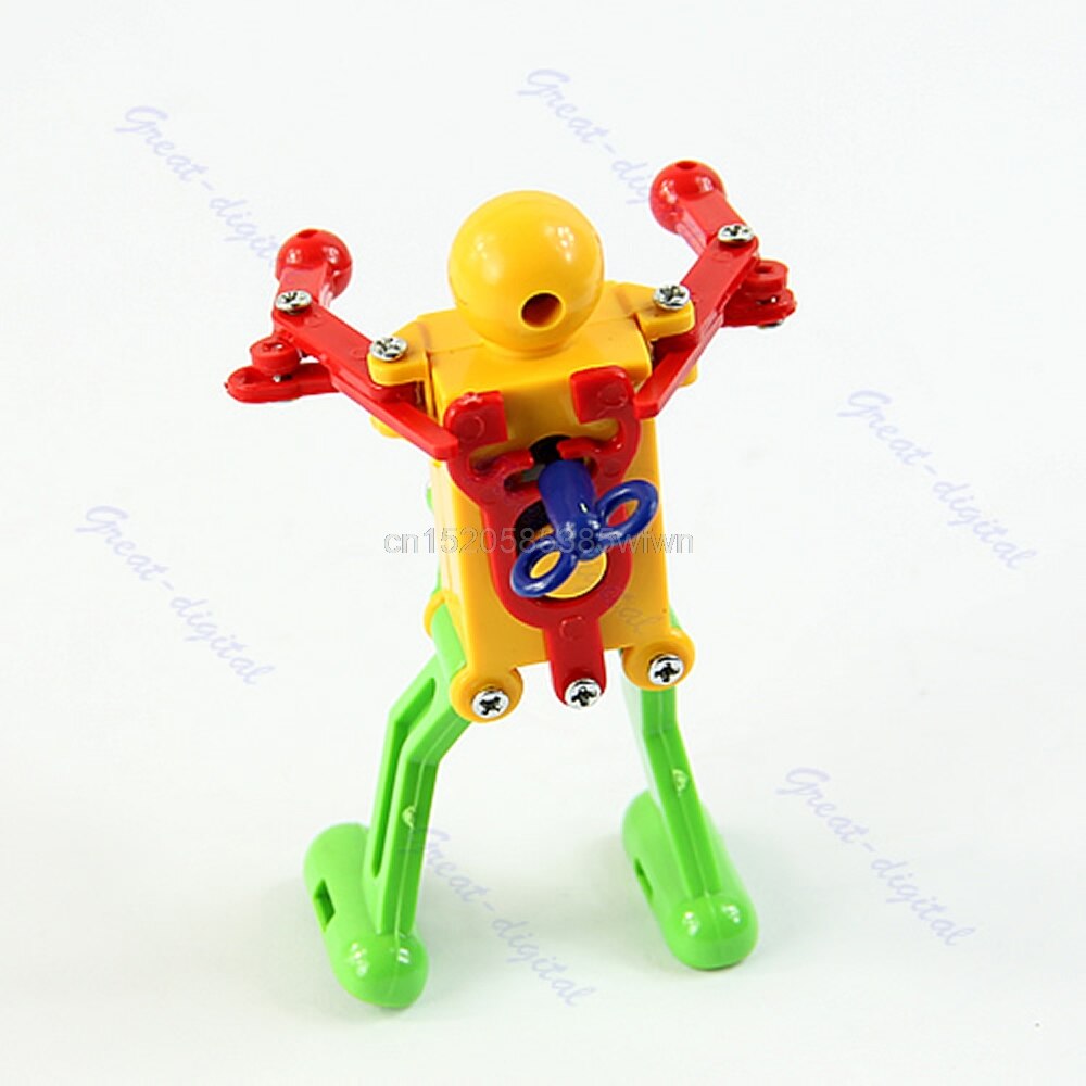 Clockwork Spring Wind Up Dancing Robot Toy Children Kids #HC6U#