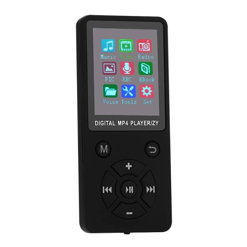 Player de vídeo USB Tela LCD Clipe MP4 Media Player Suporte Som Lossless 32G TF Cartão Ultra fino 1.8" mp4 Player com FM E-book