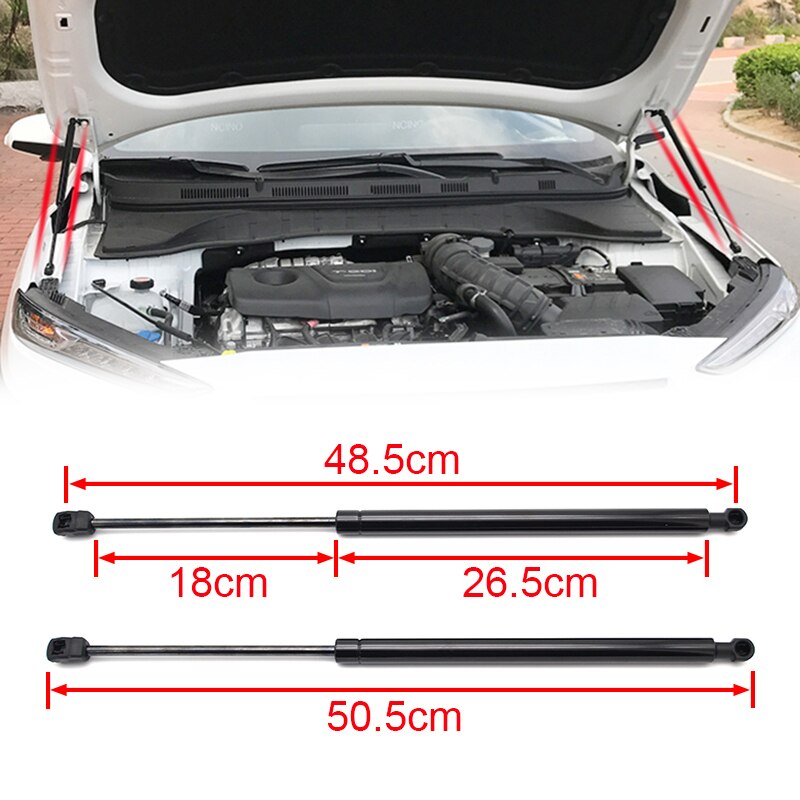 Car Styling Front Bonnet Hood Engine Cover Hydraulic Rod Gas Struts Lift Support Protector For Hyundai Kona Kauai