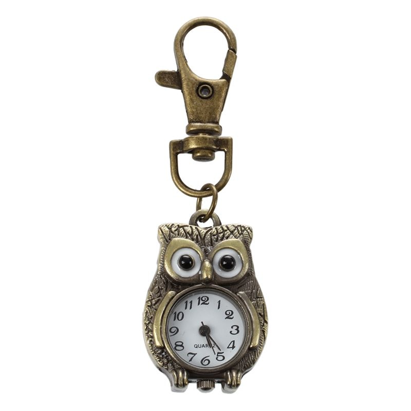 Keychain Clock Keyring Owl Shape 37x24mm: Default Title