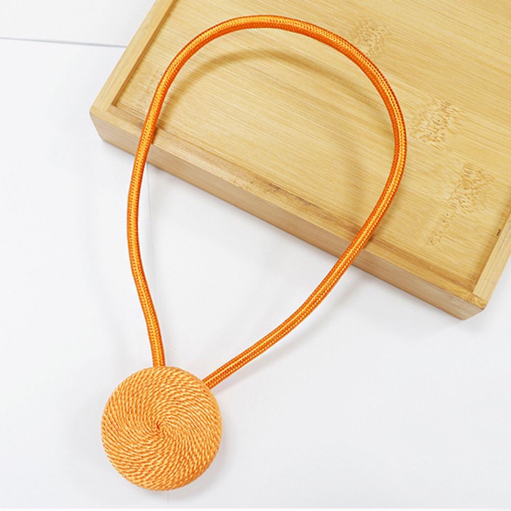 Pastoraal minimalistisch rond gordijn Magnetische gesp Meerkleurig Noordse magneetgordijn Tieback Ponsvrije gordijnbanden Homestay
