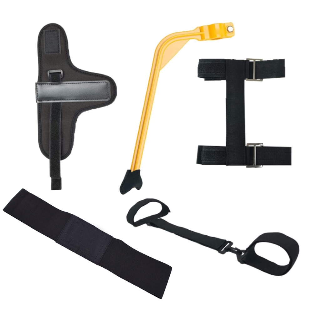 5pcs/SET Golf Swing Training ,Elbow Correction,Aids Combo- Arm Band, Wrist Hinge Trainer, Wrist Brace Band, Leg Rod Corrector