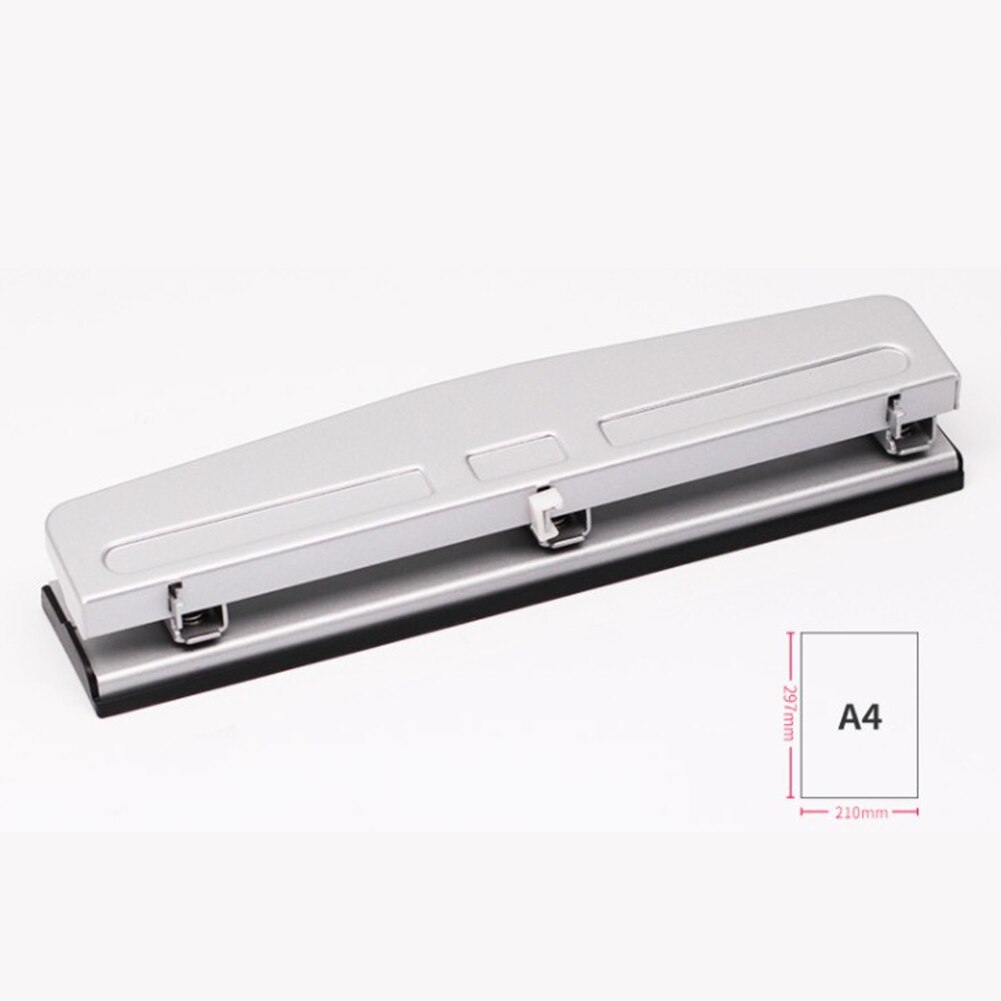 4-Hole Adjustable Hole Punch Suitable for A2 A3 A4 Paper, 10 pieces Paper One Time, 6mm Hole Size DIY Tools Office Binding