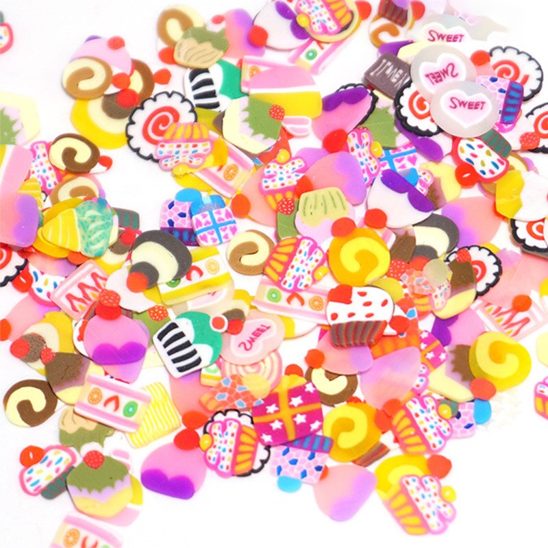 300 stk fargerike polymer leire hjem dekor dekorasjoner til utsmykninger negle blomst håndverk klistremerker kunst flatback scrapbooking