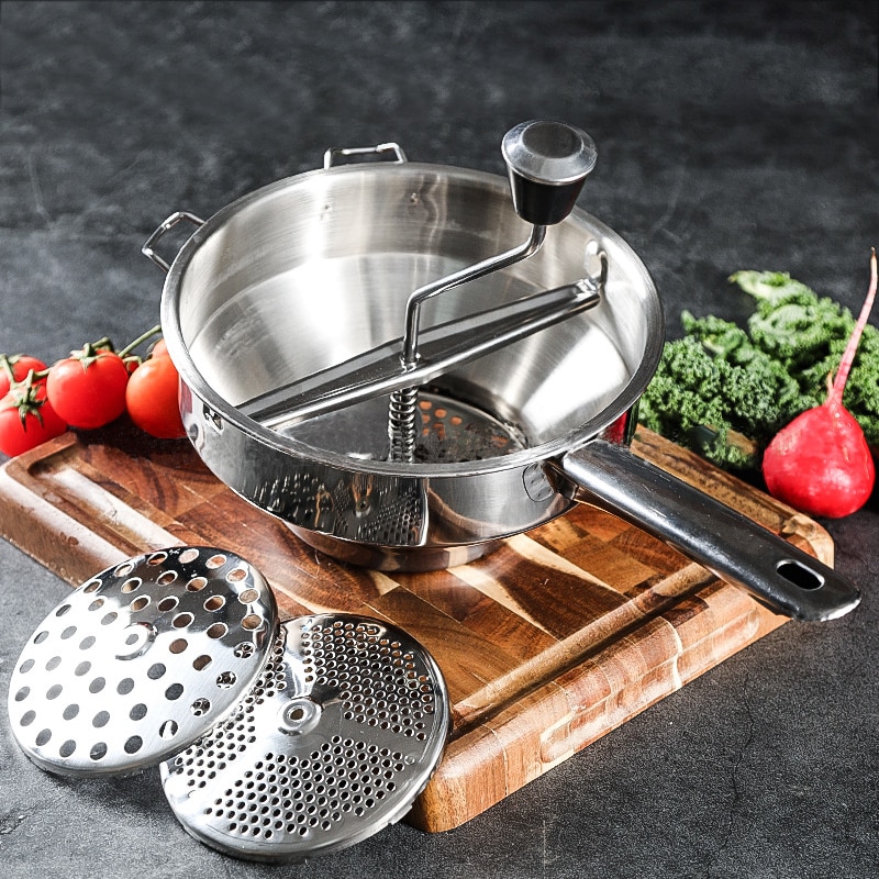 Yomdid Aardappelstamper Rvs Groente Fruit Puree Drukken Tool Pompoen Molen Voedsel Maischen Keuken Accessoires