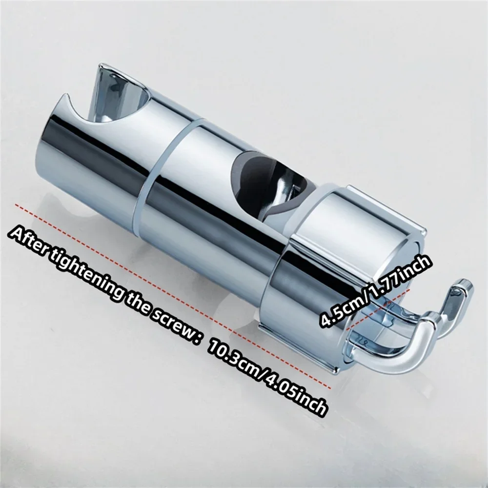 ABS Adjustable Shower Head Holder Shower Holder Clamp Showerhead Rail Slide Bracket Bathroom Accessories Rotation Hook