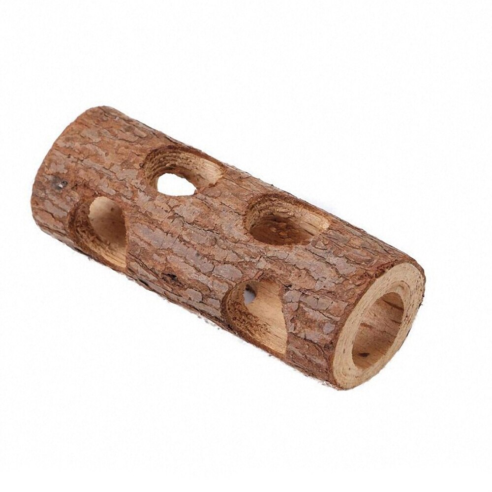 15/20cm Kleine Haustier Tunnel Spielzeug Natürliche Holz Hamster Tunnel ÜSpund Rohr Kauen Spielzeug Lustige Kaninchen Ratte Guinea schwein Kauen Biss Spielzeug