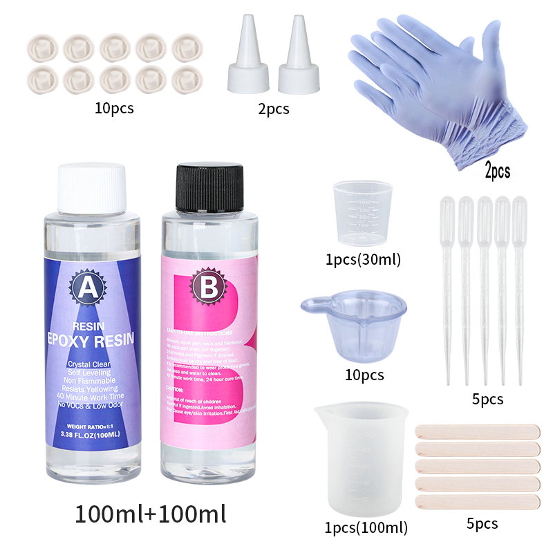 Kit de resina epoxi transparente 1:1, alto brillo y burbujas, suministros de resina artística gratis para recubrimiento y fundición artesanal, fabricación de joyas DIY: YELLOW