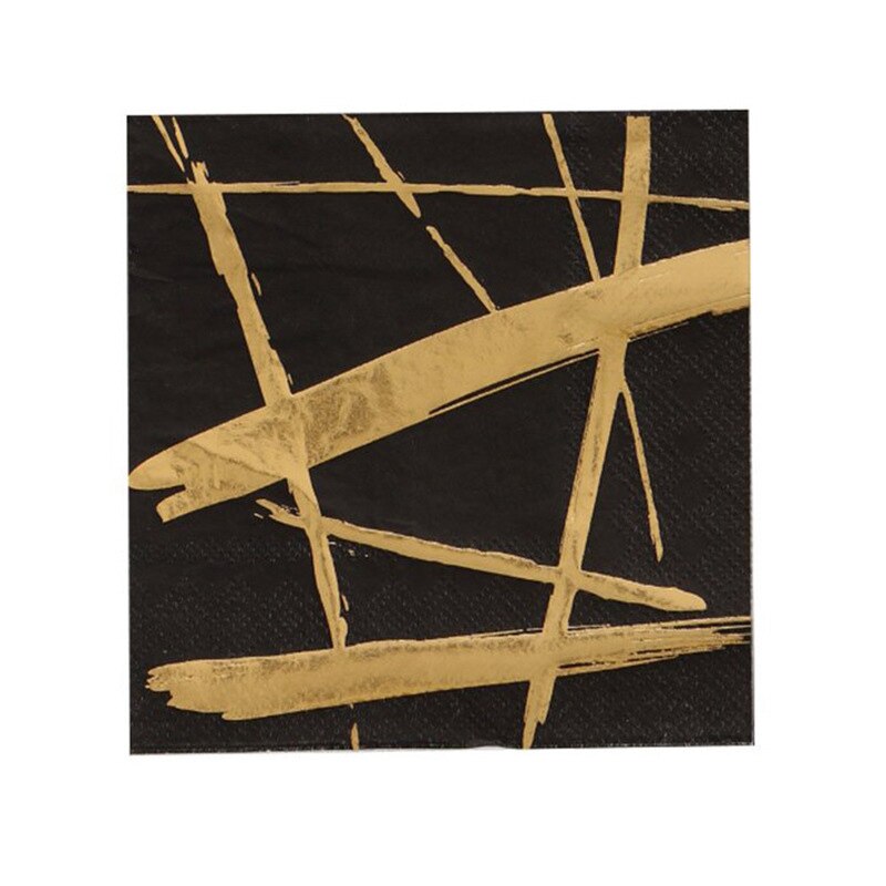 Verjaardagsfeestje Wegwerp Papieren Plaat Cup Milieu Stro High End Picknick Diner Set Bedrijf Ceremony Servies Decoratie: B tissue 16pcs