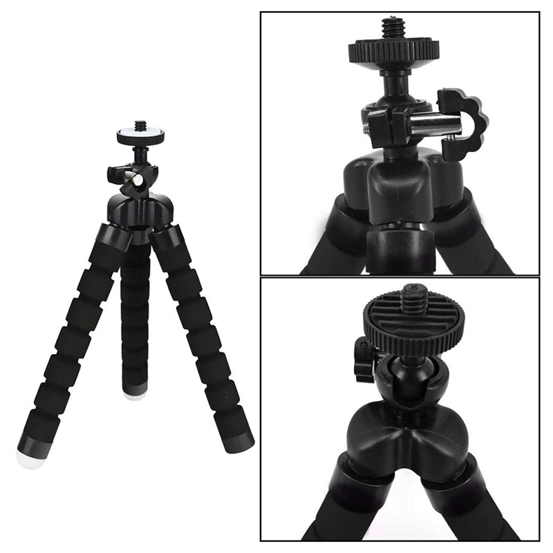 Handystativ, flexibles kamerastativ mit schnellverschluss, verstellbares reisestativ für smartphones und kameras
