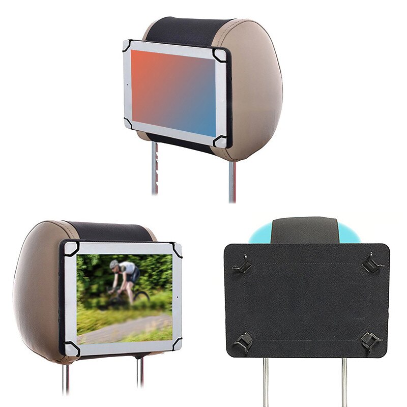 Universele auto tablethouder, verstelbare achterbank hoofdsteun houder voor 9.6-10.1 inch ipad tablet pc, stevig, draagbaar en duurzaam.