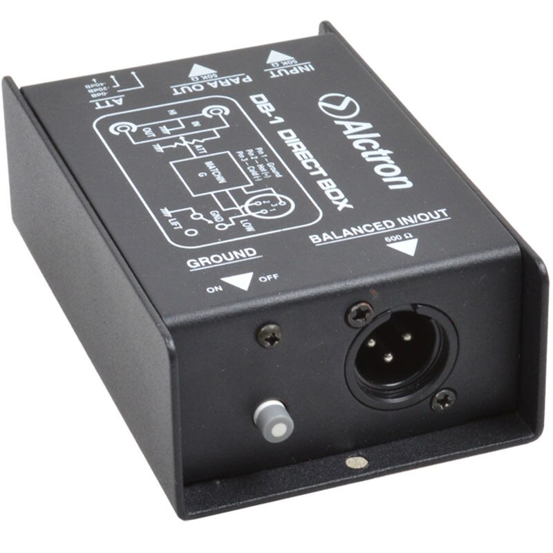 Alctron DB-1 Di Direct Box Komen, Passief Stereo Di Direct Box - 1 Kanaals Professionele Di Dozen