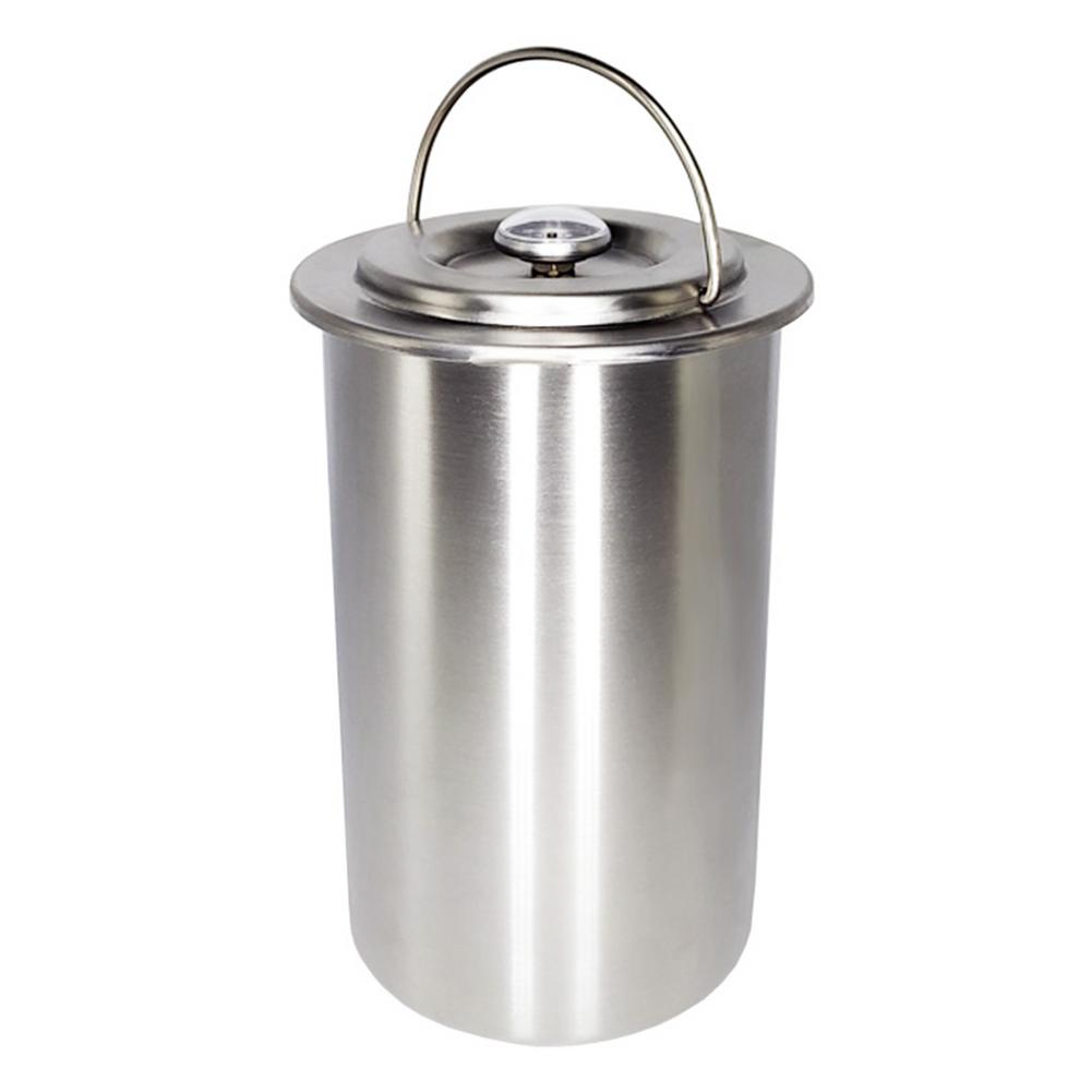 Stainless Steel Temperature Monitor Meat Cooking Barrel Stainless Steel Temperature Monitor Meat Steamer BBQ Cooking Barrel: Default Title