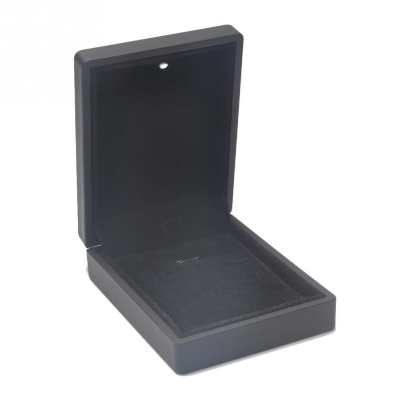 LED Light Wedding Ring Box Holder Marriage Organizer Heart Shape Display Velvet Ring Box Wedding Proposal Jewelry Storage