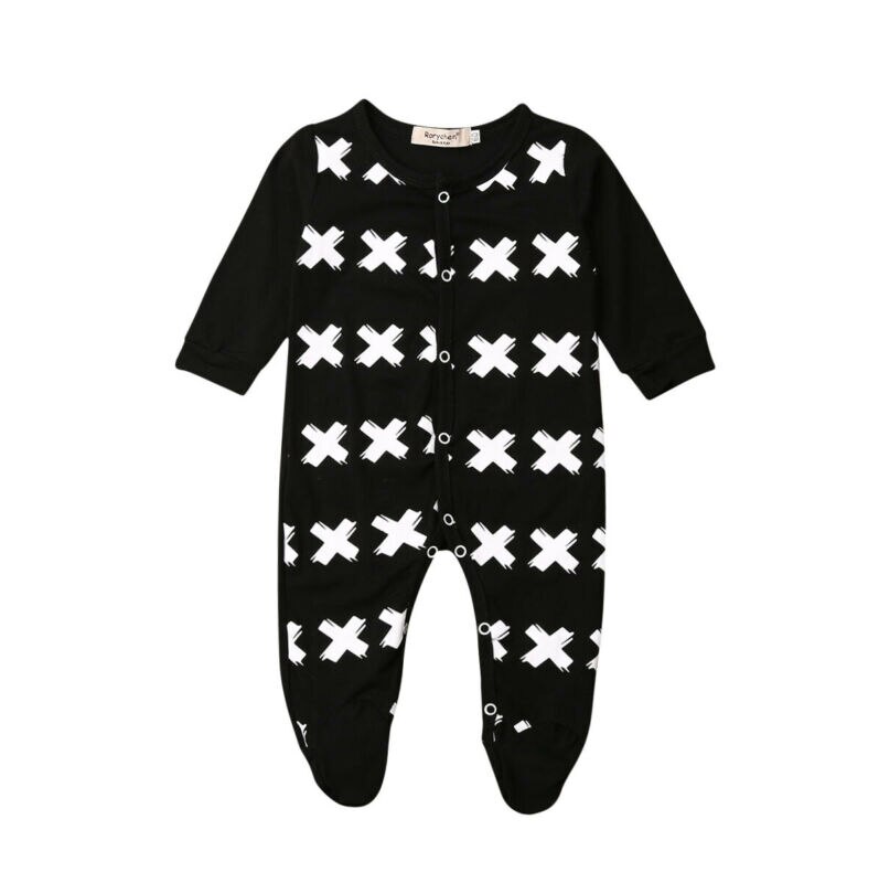 Baby Boy Clothes Animal Print Footies Jumpsuit Autumn Winter Baby Clothing