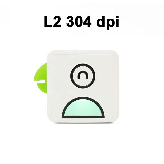 Poooli L1 L2 Pocket Thermal Printer Mini 203DPI 303DPI Bluetooth Phone Printer for Receipt Photos Label Sticker With Free APP: L2 Green 304PDI