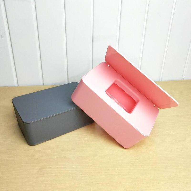 Tissue Doos Natte Doekjes Dispenser Houder Droog Nat Tissue Paper Case Box Doekjes Servet Opbergdoos Houder Container Met Deksel stofdicht