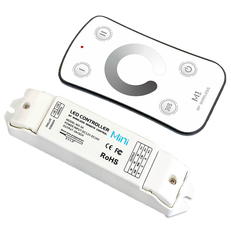 LTECH Neue LED Streifen Dimmer 2,4G RF berühren Fernbedienung DC12-24V Konstante Spannung Empfänger 3A 3 Kanal Für 5050 3528 Schnur Band Verwenden